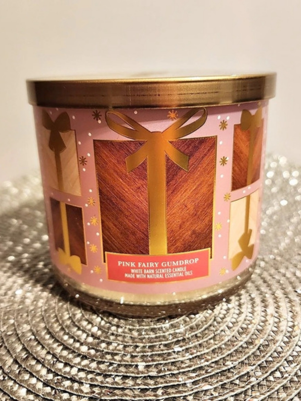 Bath And Body Works Pink Fairy Gumdrop 3-Wick Candle